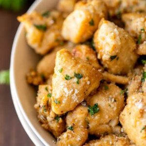 Chicken Poppers Garlic Parmesan